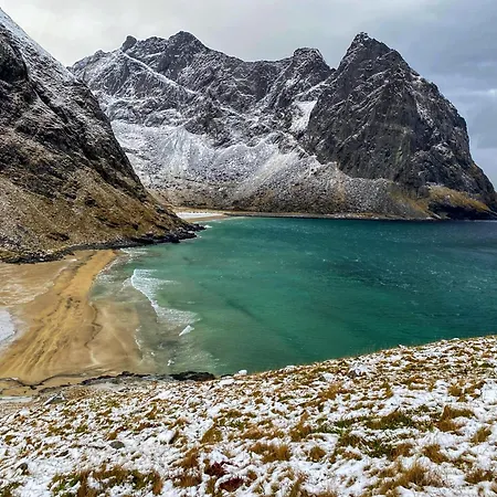 公寓 Nykmark-eco House Private Vestvagoy